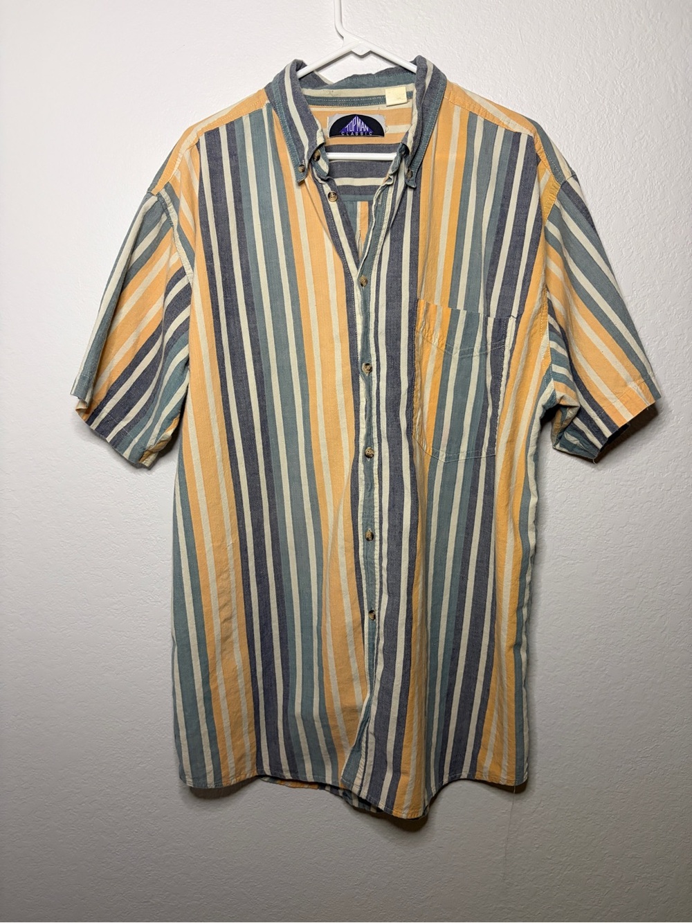 Vintage Topman Classic Striped Button Up Shirt XLTALL